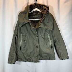 Burton "Sunday Jacket" - Vintage/Rare Funnel Collar Asymmetrical Coat (Womens L)